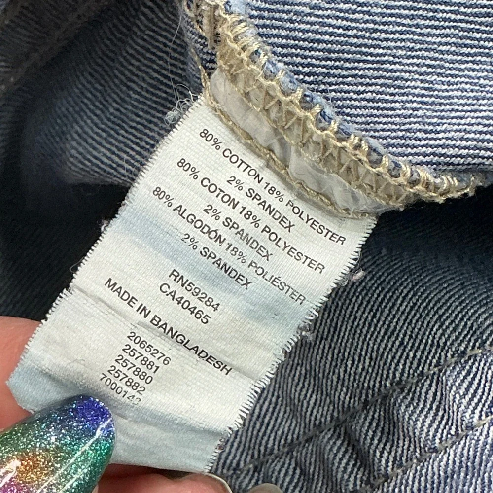 The Children's Place Blue Flare Jeans Kids Sz 10 Braided Pocket Adjustable Waist